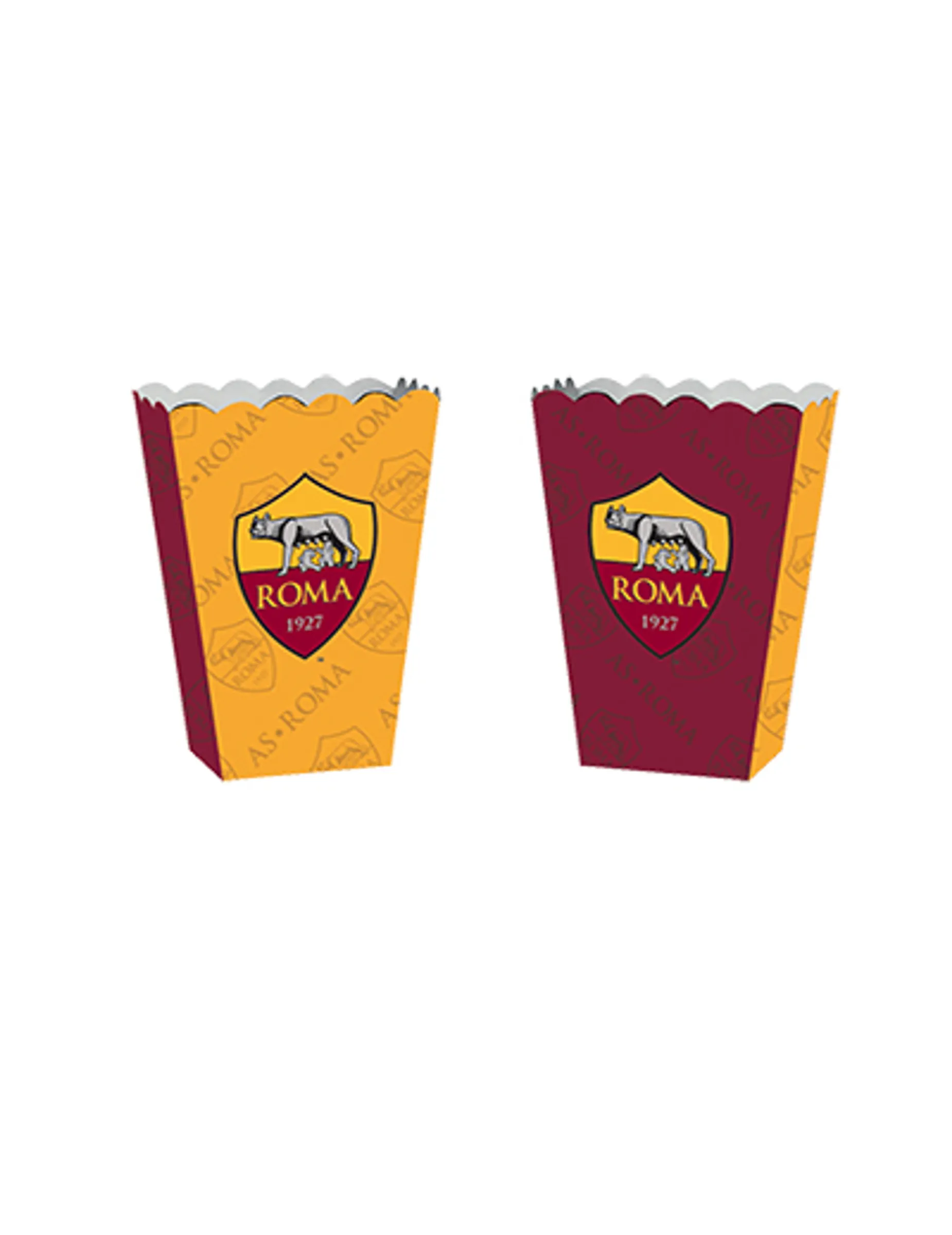 4 Boîtes popcorn en carton Roma™ 13,5 x 8,5 x 19 cm : Deguise-toi, achat de Decoration / Animation