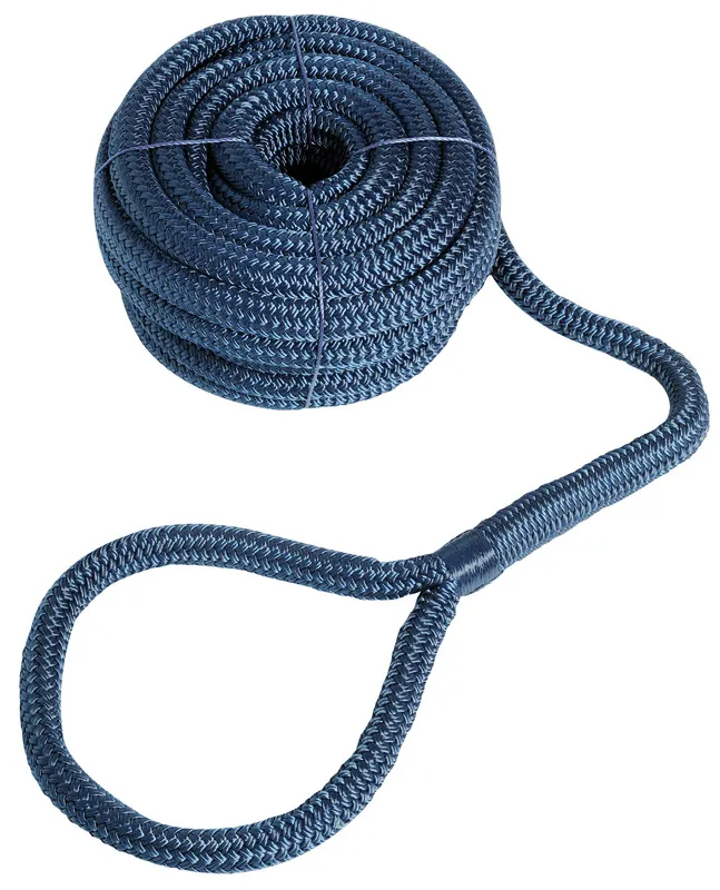 Amarre avec oeil bleu navy 24 mm x 15 m