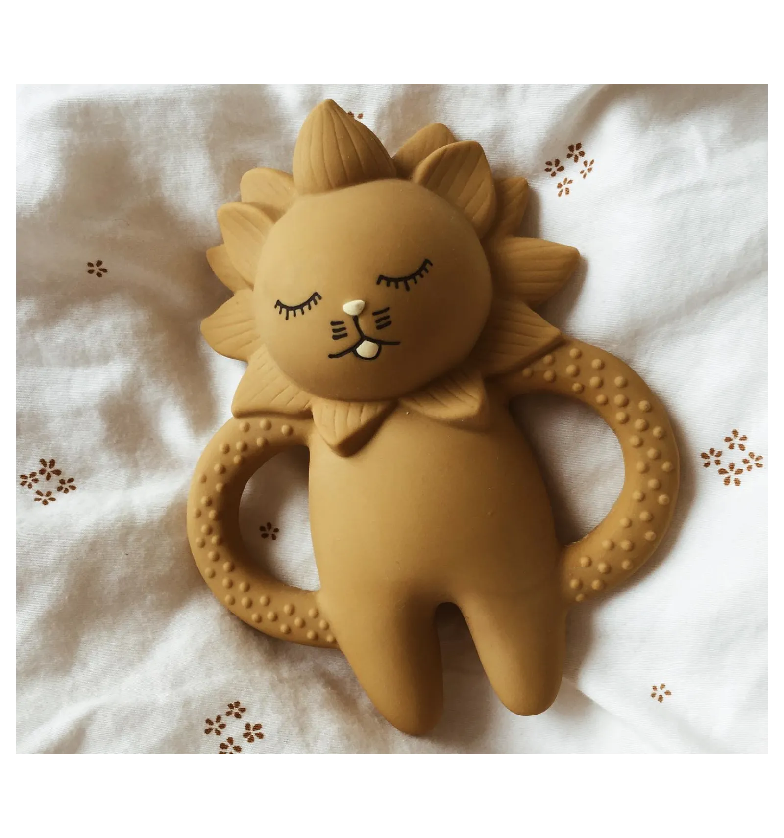 anneau de dentition - lion - mustard - konges slojd