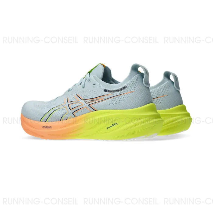ASICS GEL-NIMBUS 26 PARIS Homme COOL GREY/SAFETY YELLOW