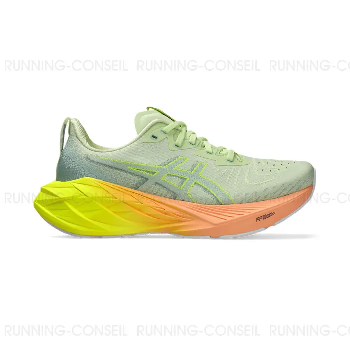 ASICS NOVABLAST 4 PARIS Femme COOL MATCHA/SAFETY YELLOW
