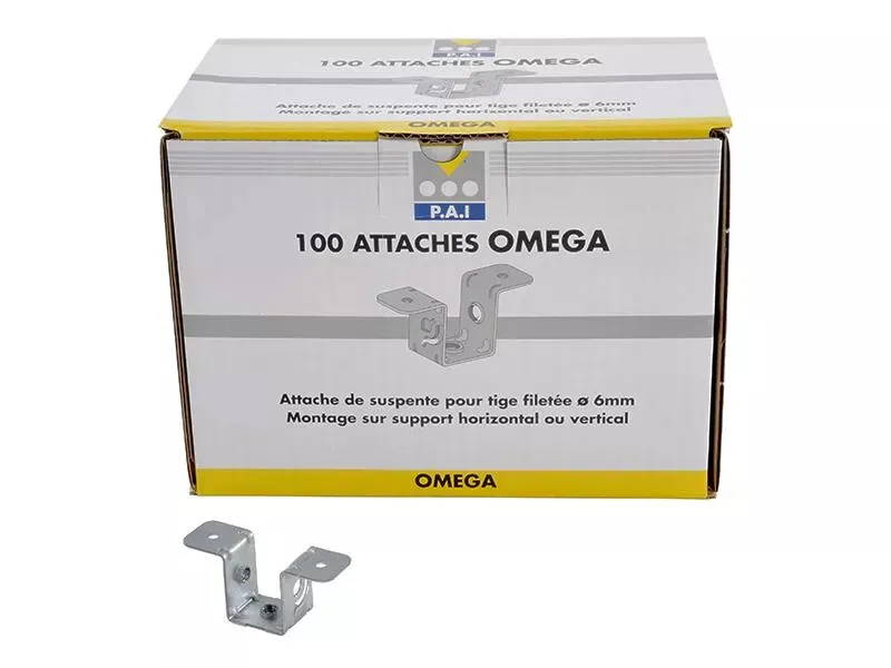 ATTACHE OMEGA - ATTACHE UNIVERSELLE FILETAGE 6 MM