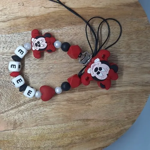 Attache sucette minnie