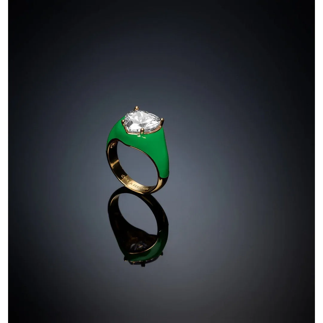 Bague Femme Chiara Ferragni Love Parade Verte - J19AVI430