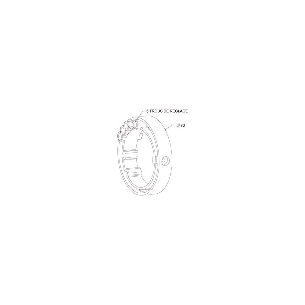 Bague verrou pour tube ZF54