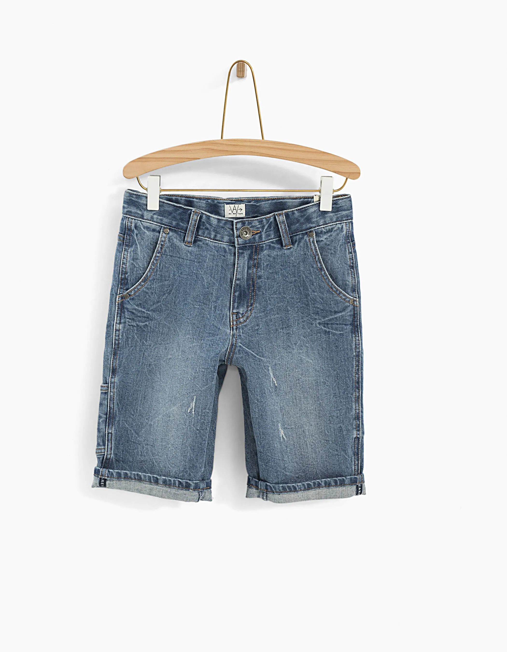 Bermuda en jean stone blue garçon 