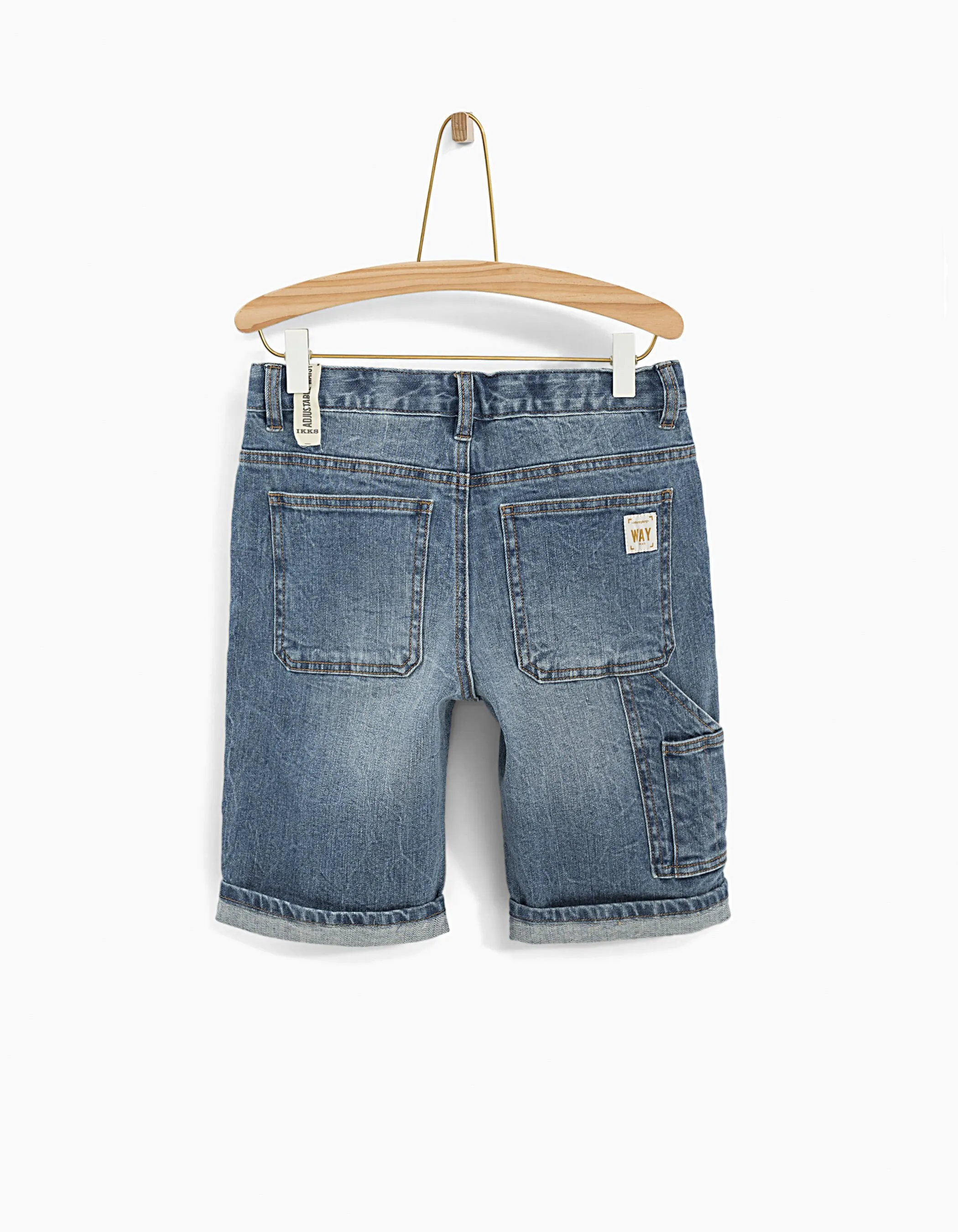 Bermuda en jean stone blue garçon 