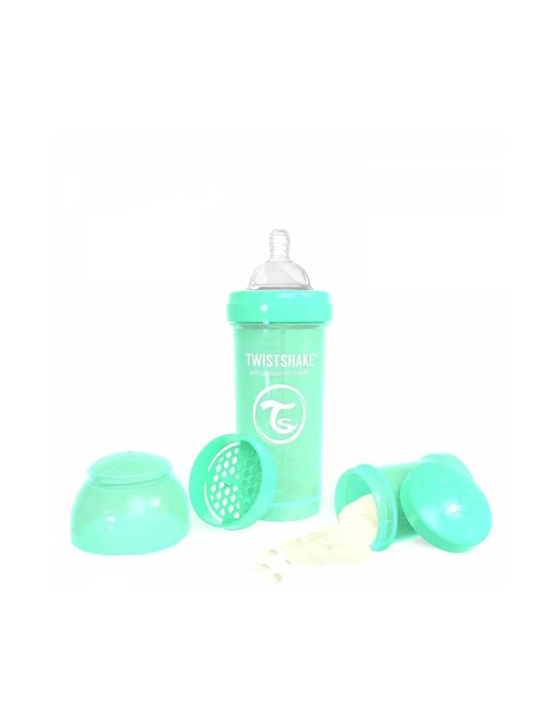 Biberon Twistshake Vert Pastel 260 ml