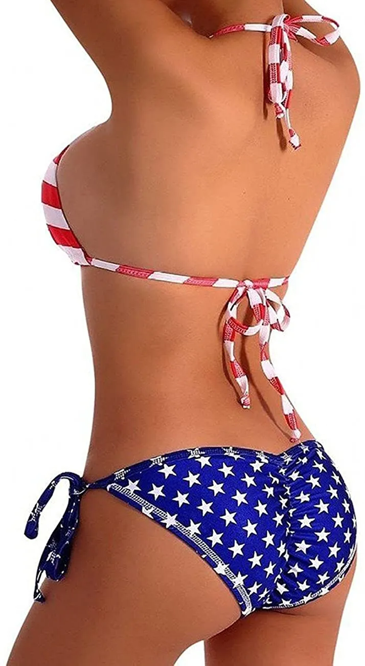 Bikini Triangle Drapeau Américain