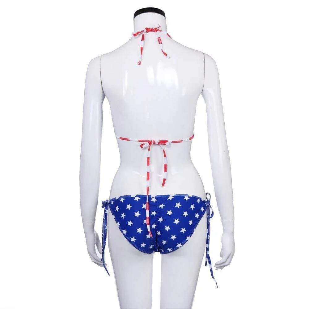Bikini Triangle Drapeau Américain