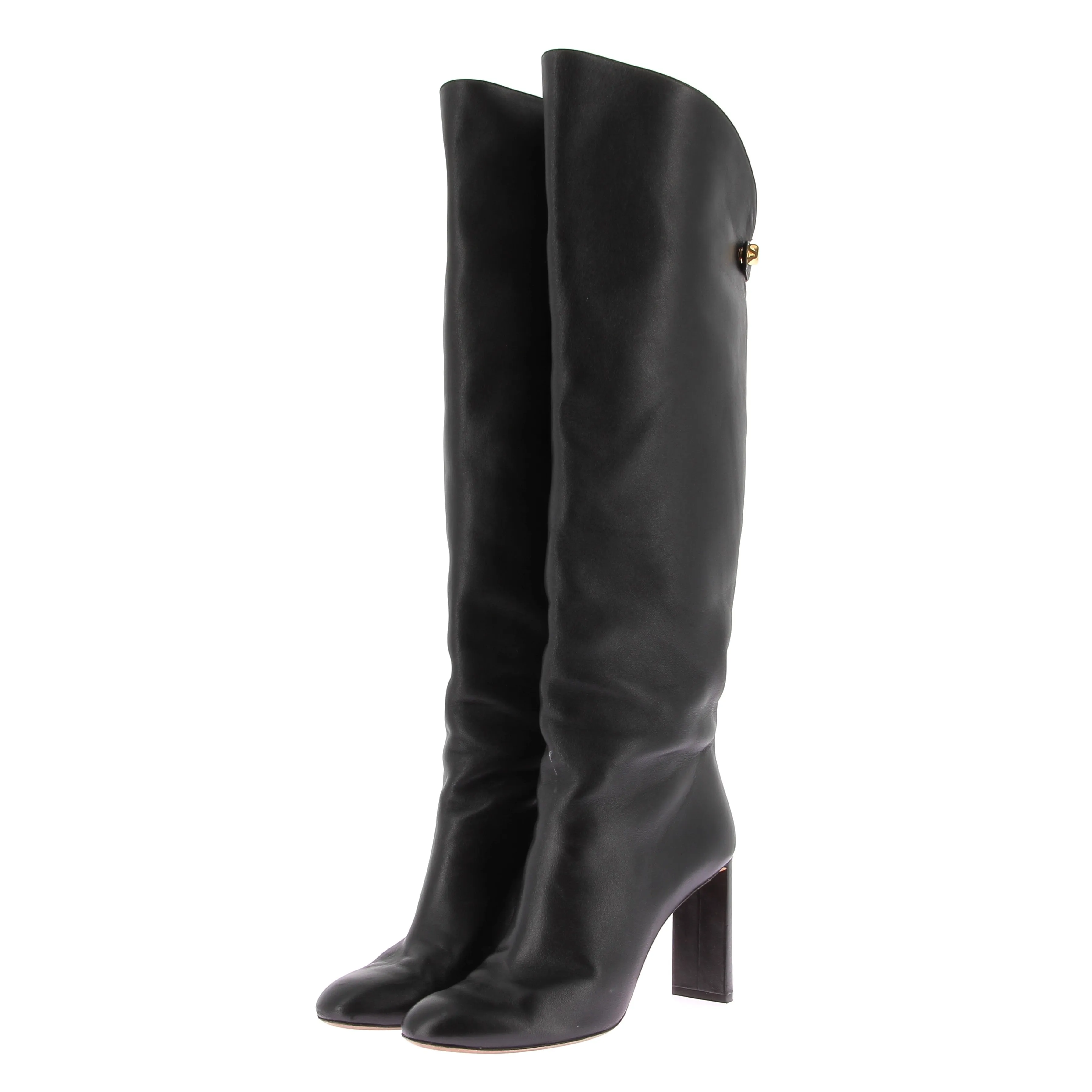 Bottes hautes en cuir