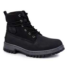 Bottes pour hommes en mousse à mémoire de forme Big Star KK174206 Noir le noir