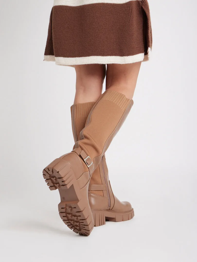 Bottes semelles crantées bi matières