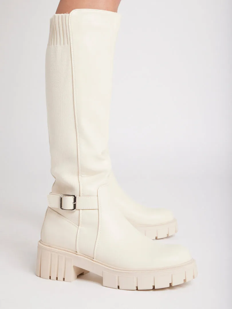 Bottes semelles crantées bi matières