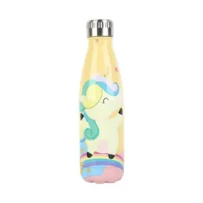 Bouteille isotherme inox licorne yellow