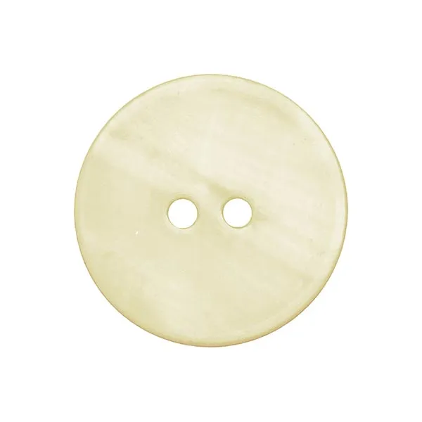 Bouton nacré pastel - jaune clair