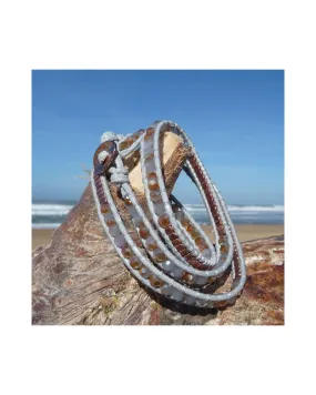Bracelet wrap Gris - Style Ethnique - Zosha Collection