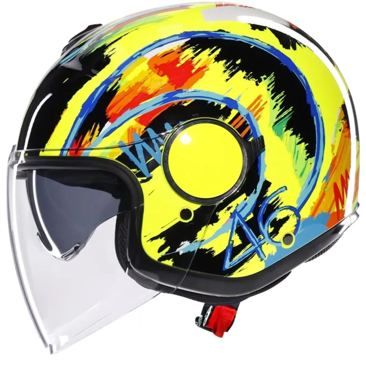 Casque AGV Eteres Rossi Winter Test 2019 Multicolore - Casque Jet