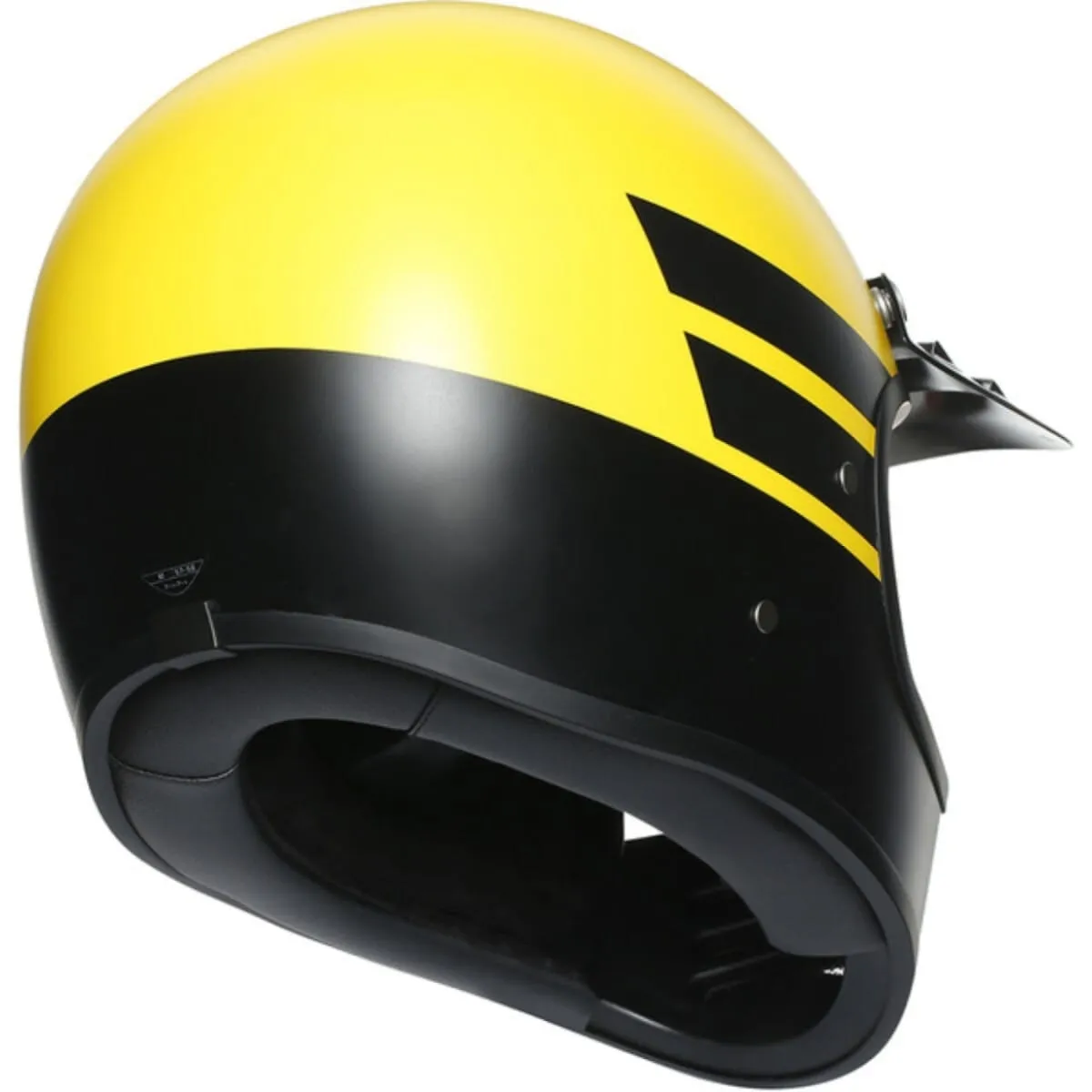 Casque AGV X101 Dust Noir Mat Jaune - Casque Intégral