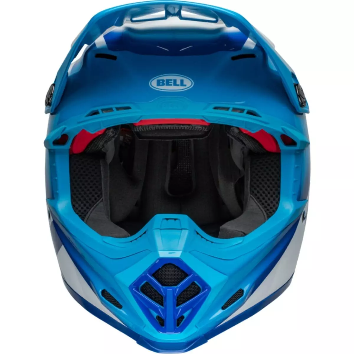 Casque Bell Moto-9s Flex Rail Bleu Blanc - Casque Cross