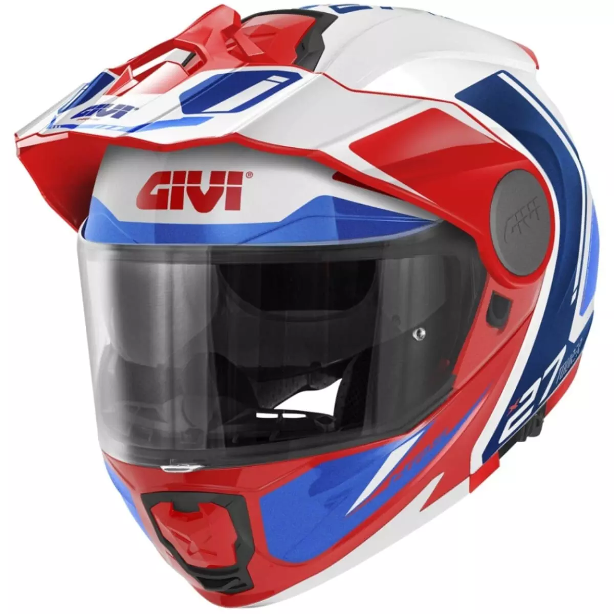 Casque Givi X.27 Tourer Graphic Blanc Bleu Rouge - Casque Modulable
