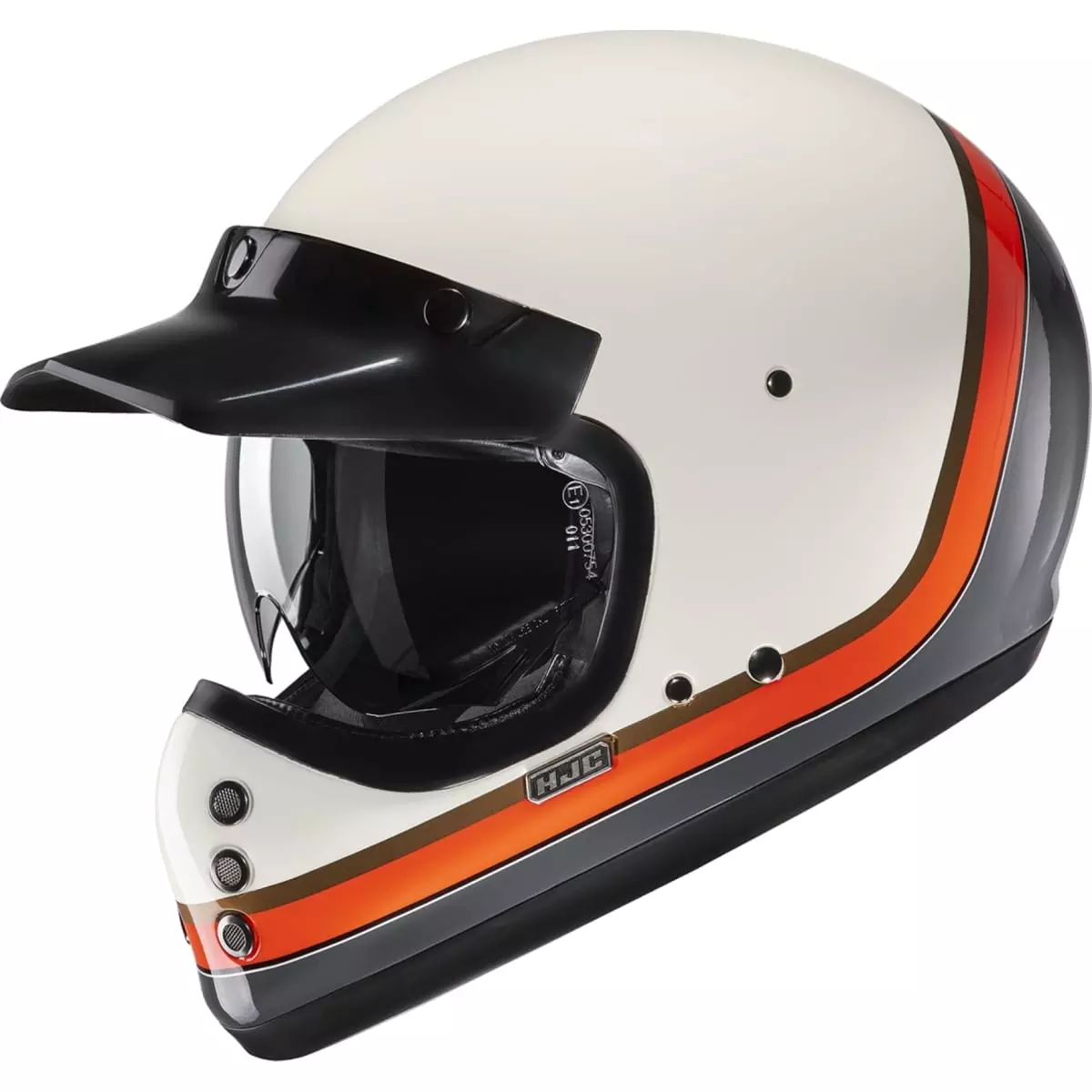 Casque HJC V60 Scoby MC7 Beige Orange - Casque Intégral