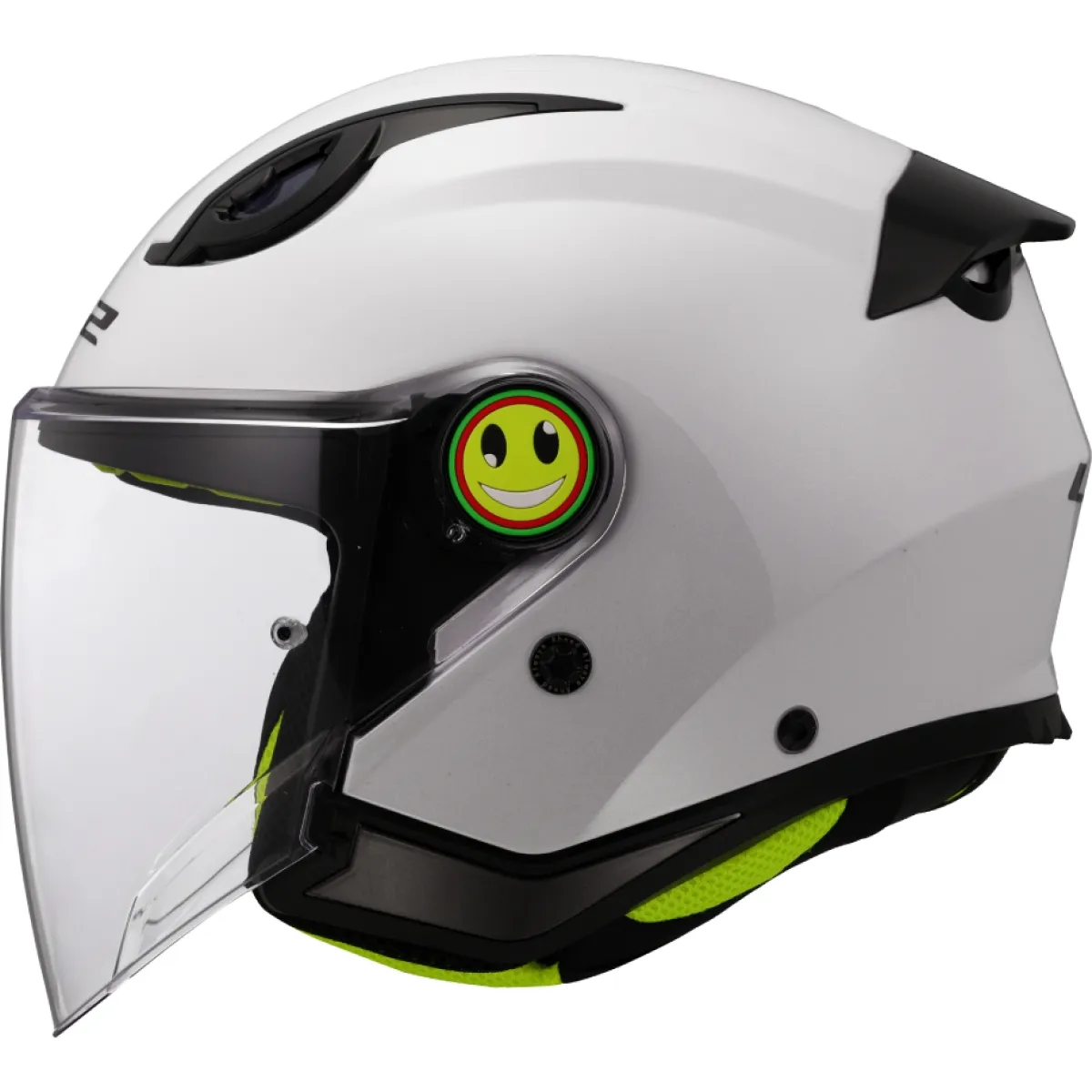 Casque Ls2 Of622 Funny II Solid Blanc - Casque Jet