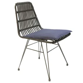 Chaise de jardin tressée design ethnique surabaya