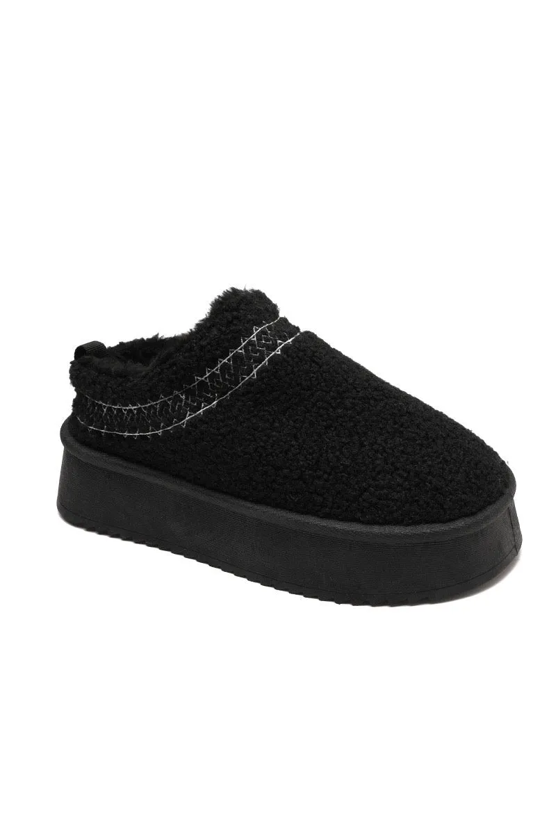 Chausson moumoute en Noir