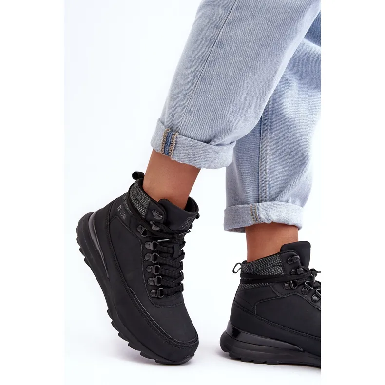 Chaussures de randonnée à lacets Trapper noir Big Star MM274677 le noir