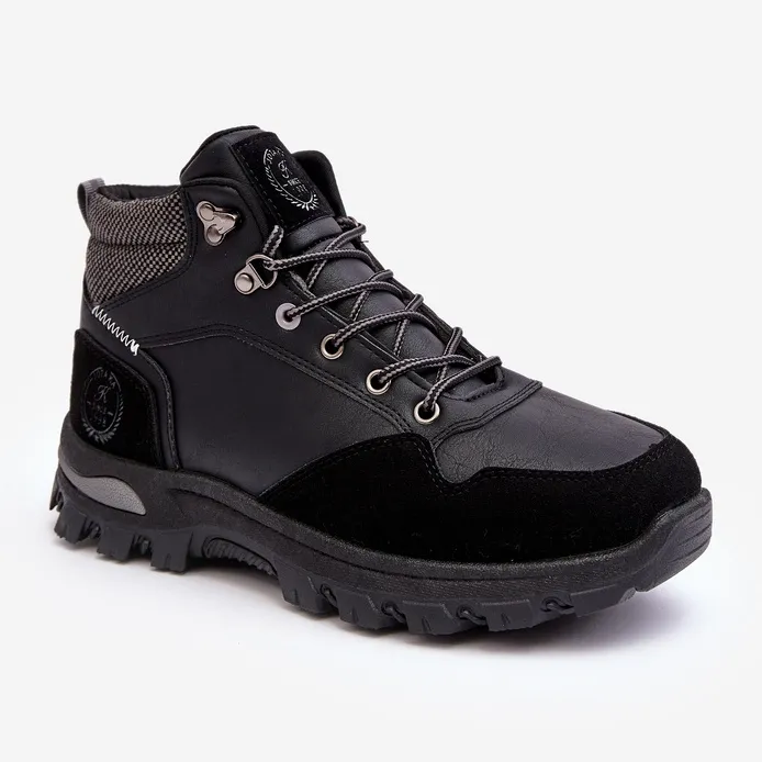 Chaussures de Trekking Trapper à Lacets Homme Noir Salomene le noir