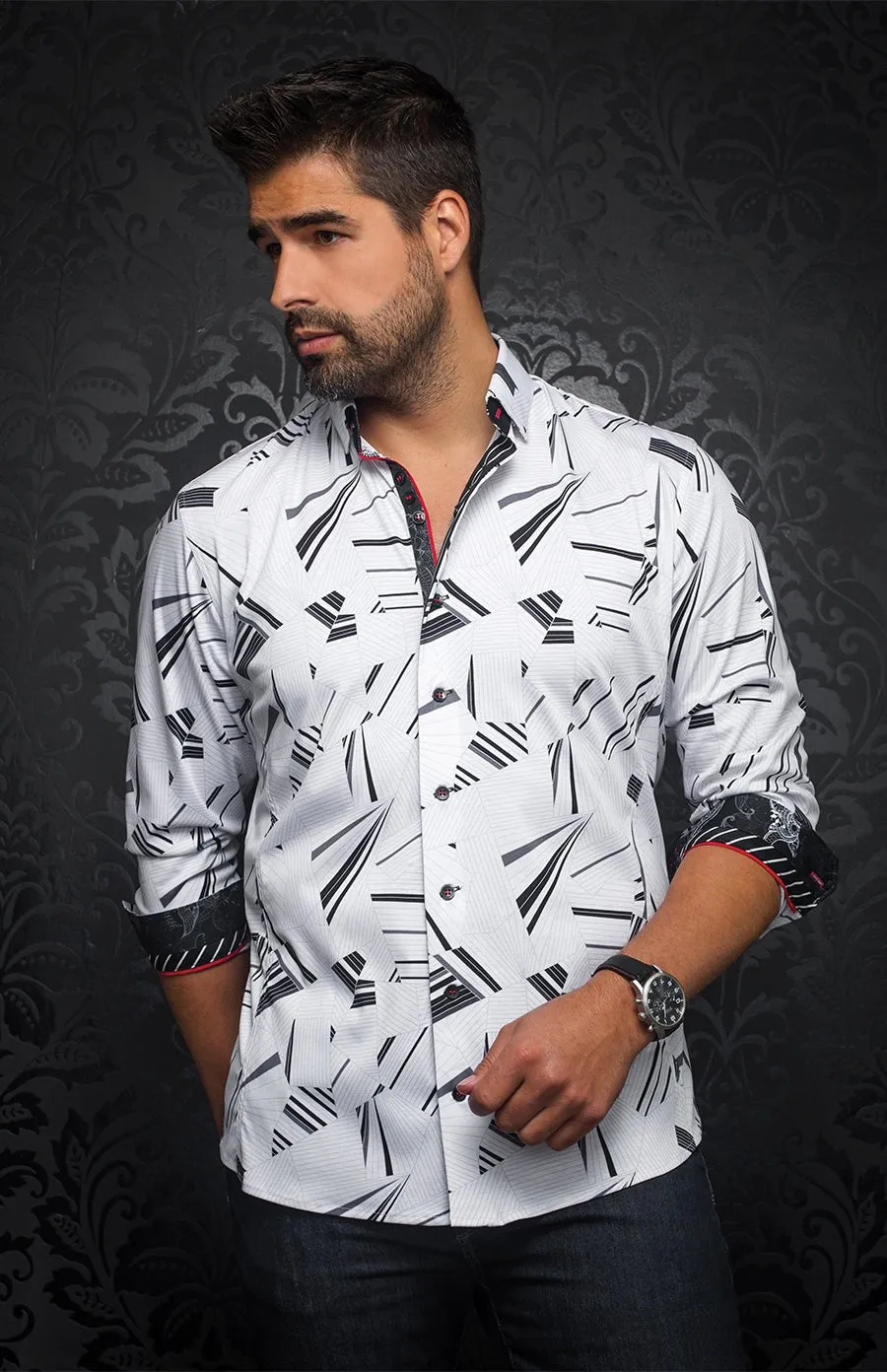 Chemise | MARNIX, White / Black