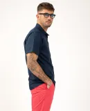 Chemise manches courtes jacquard
