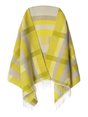 Châle Agita - Fabriqué en France - Jaune moutarde