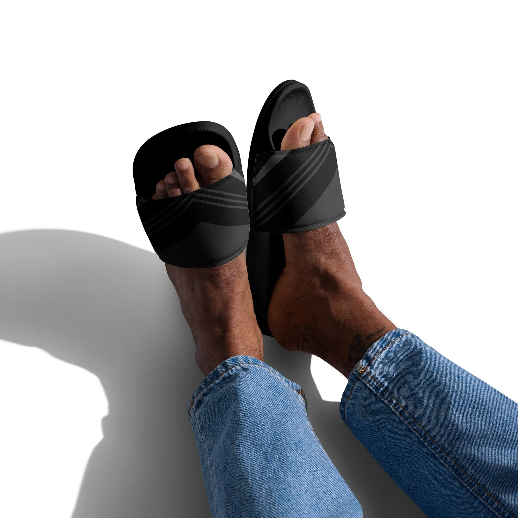 Claquettes pour homme Rayures noires