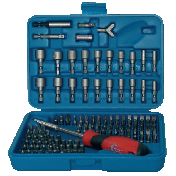 Coffret de 116 embouts de vissage 1/4