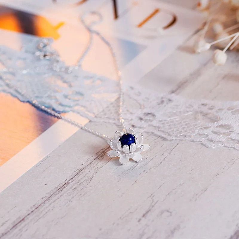 Collier Lotus Ethnique Vintage