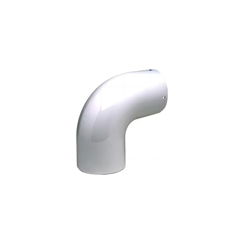 Coude équerre 90° émail blanc TEN "312125" diamètre 139