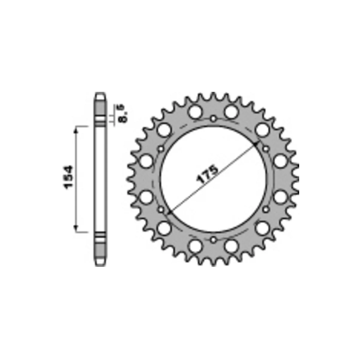 Couronne Acier PBR HONDA 750 VFR F 1990-2002
