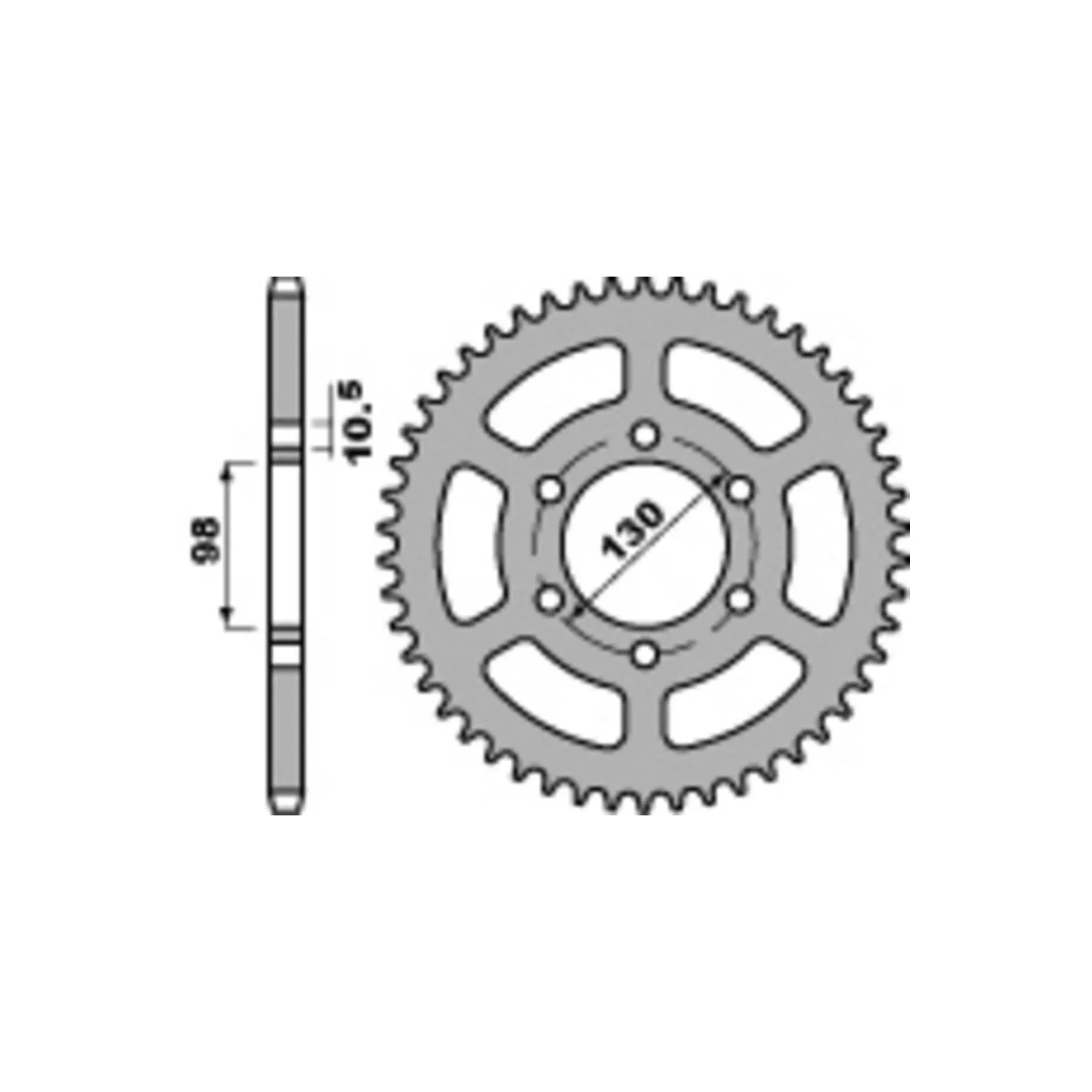 Couronne Acier PBR KAWASAKI 900 Z 1973-1977