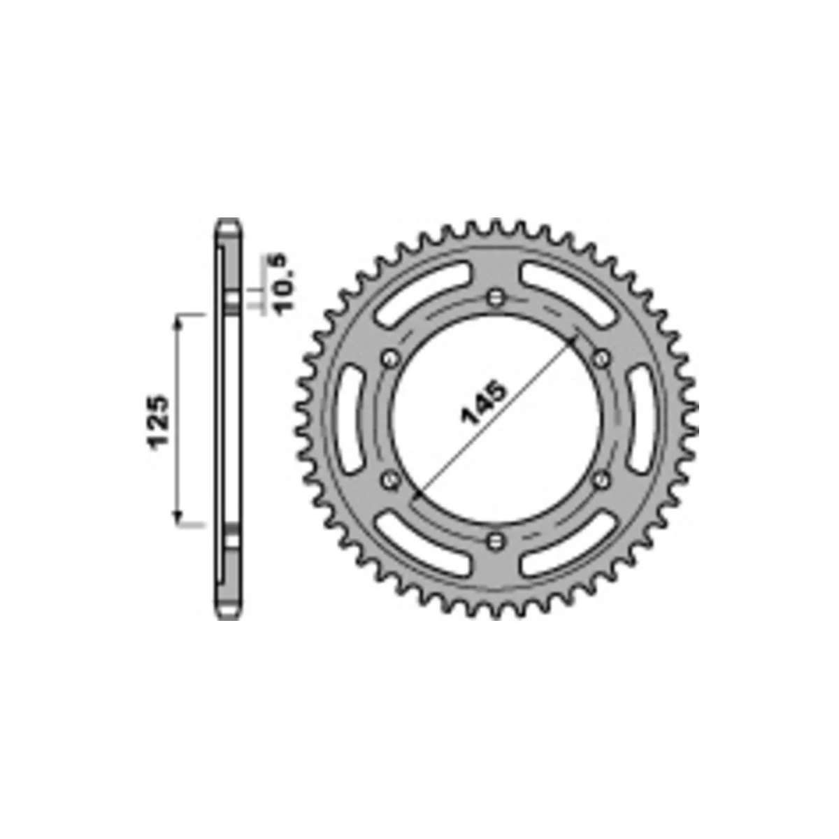 Couronne Acier PBR YAMAHA 850 TDM 1991-2001