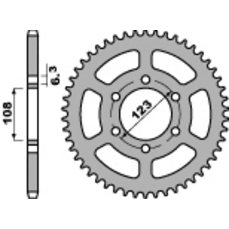 Couronne PBR acier standard 4412 - 420 - piecemotoquad