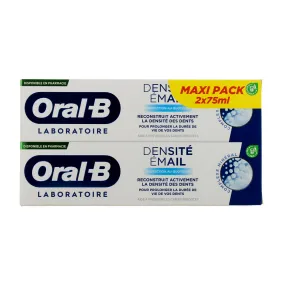 DENSITÉ ÉMAIL - Dentifrice Protection Quotidienne, 2x75ml | Oral b  - Parapharmacie Boticinal
