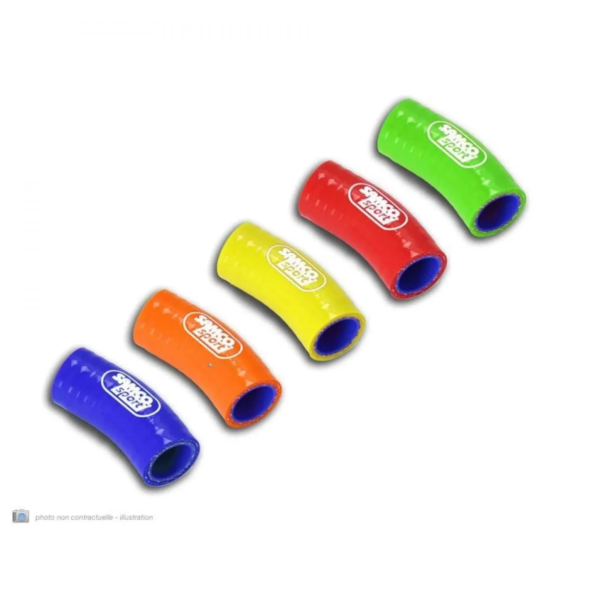 Durites De Radiateur Samco Type Origine Noir - 7 Durites Honda CR125R - Durite radiateur