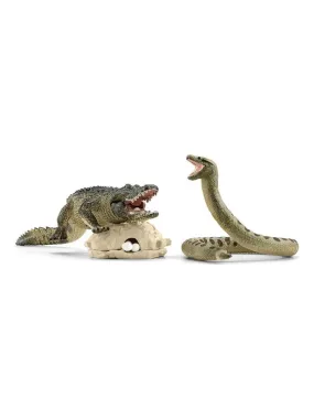 Figurine Schleich : Duel Aligator - Anaconda - N/A