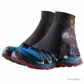 Guêtres de protection, trail ou randonnée taille 36/43, noir et orange.