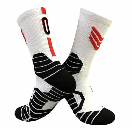 Importé - Chaussettes De Basket-ball Numéroté Pour Adulte Antidérapantes