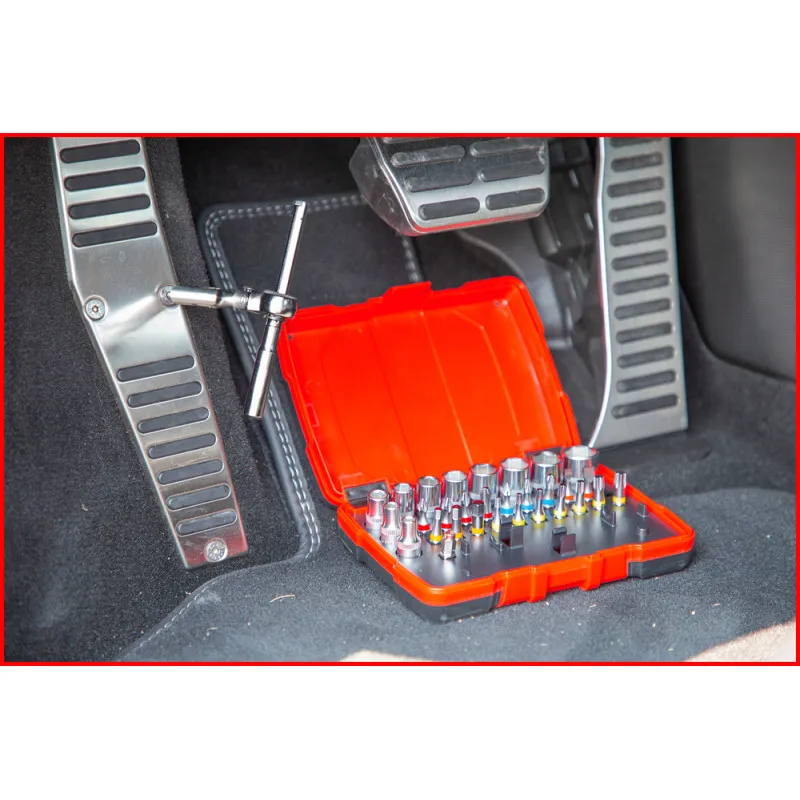 Jeu d'embouts de vissage à code couleur et douilles 1/4 , 33 pcs - KS Tools - 918.3005