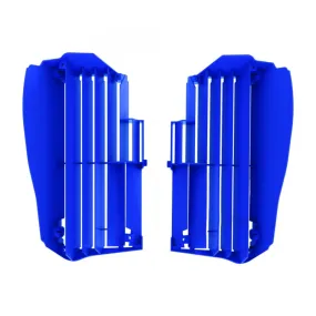 Kit Ailettes Protection Radiateur Moto MX Polisport Bleu Y98 Yamaha WR/YZ 250/450 F /4T 19-23