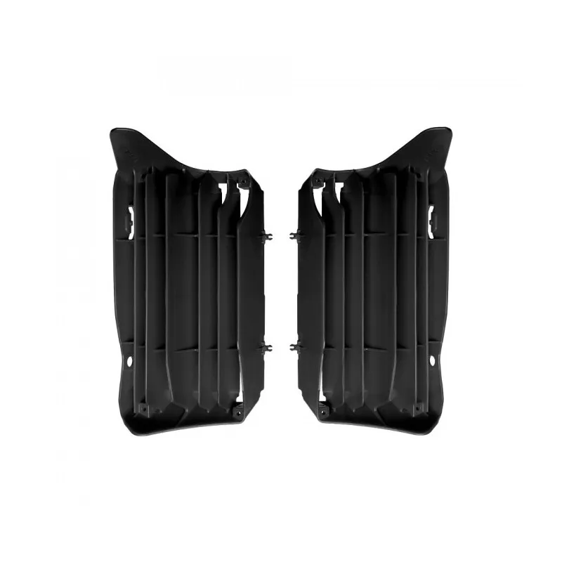 Kit Ailettes Protection Radiateur Moto MX Polisport Noir Honda CRF 450 R 21